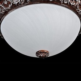 Deckenleuchte Glas Harz Silber Carving Europäischen Klassisch