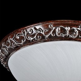 Deckenleuchte Glas Harz Silber Carving Europäischen Klassisch