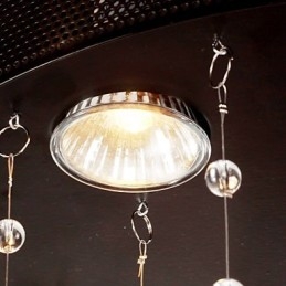Moderne, halbbündige Deckenleuchte mit 3 Lichtern und Schmetterlingsschirm