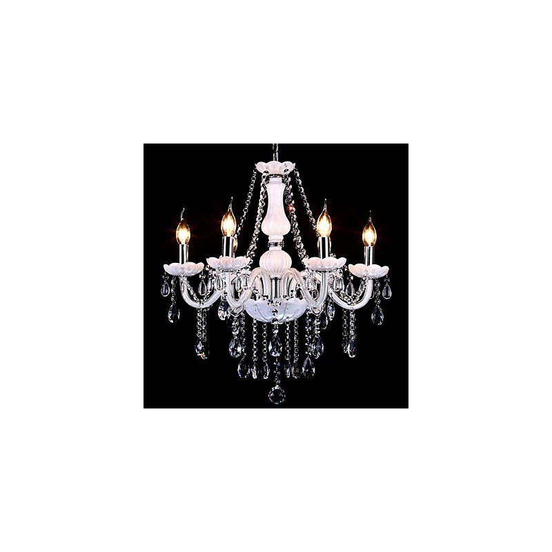 Kronleuchter Kristall Modern 6 Lichter Zeitgenössisches Glas