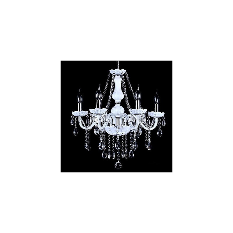 Kronleuchter Kristall Modern 6 Lichter Zeitgenössisches Glas