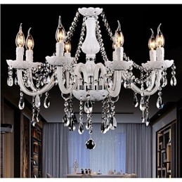 Kronleuchter Kristall Modern 8 Lichter Zeitgenössisches Glas