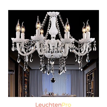 Kronleuchter Kristall Modern 8 Lichter Zeitgenössisches Glas Kronleuchter Kristall Modern 8 Lichter Zeitgenössisches Glas