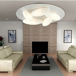 Moderne Deckenleuchte mit 5 Lichtern (G9-Glühbirnensockel)