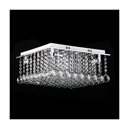 Moderne zeitgenössische Kristall galvanisierte Metall Flush Mount Moderne zeitgenössische Kristall galvanisierte Metall Flush Mount