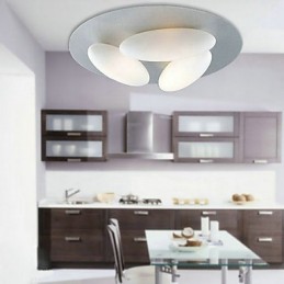 Nature Inspired Minimalist Ceiling Light With 3 Eggs Shade