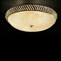 Luxuriöse Deckenleuchte mit 4 Lichtern in Gold