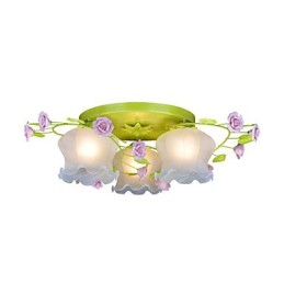Kreative Lampe Lampe Warm Garden Rose Drei einfache Deckenlampen