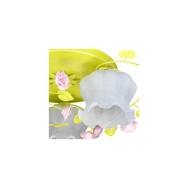 Kreative Lampe Lampe Warm Garden Rose Drei einfache Deckenlampen