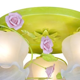 Kreative Lampe Lampe Warm Garden Rose Drei einfache Deckenlampen