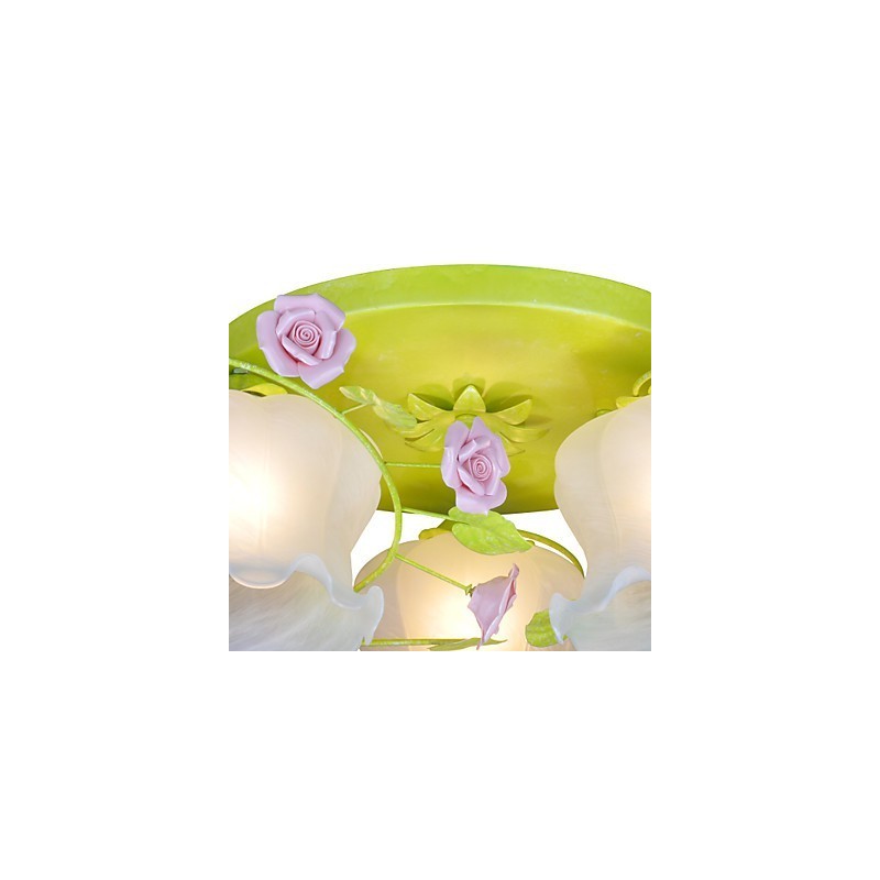 Kreative Lampe Lampe Warm Garden Rose Drei einfache Deckenlampen
