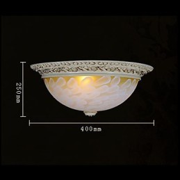 Weiße Unterputzleuchte Muster Glas Harz Gold Carving Europäischen Klassischen
