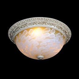 Weiße Unterputzleuchte Muster Glas Harz Gold Carving Europäischen Klassischen