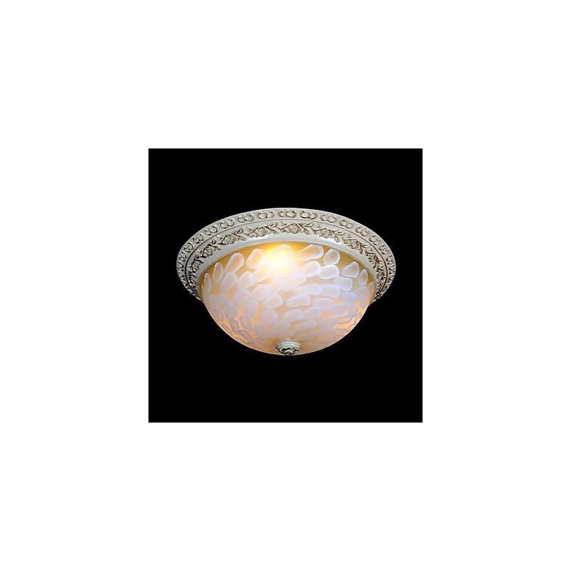 Weiße Unterputzleuchte Muster Glas Harz Gold Carving Europäischen Klassischen