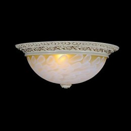 Weiße Unterputzleuchte Muster Glas Harz Gold Carving Europäischen Klassischen