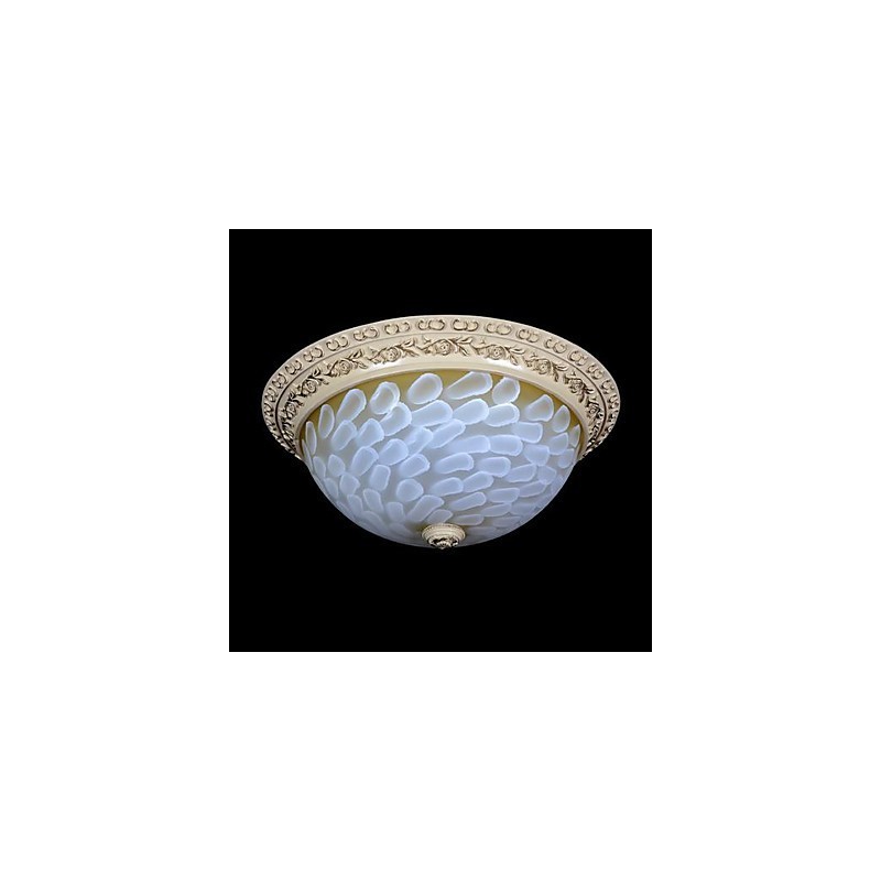 Weiße Unterputzleuchte Muster Glas Harz Gold Carving Europäischen Klassischen