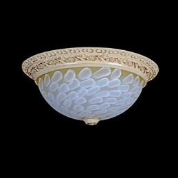 Weiße Unterputzleuchte Muster Glas Harz Gold Carving Europäischen Klassischen