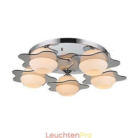 Moderne Deckenleuchte Unterputz 5 Lichter Zeitgenössisches Metall Moderne Deckenleuchte Unterputz 5 Lichter Zeitgenössisches Metall