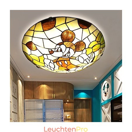 Die mediterrane Kuppelleuchte Süße Kinder Mickey Mouse Kuppelleuchte 40 cm im Durchmesser Die mediterrane Kuppelleuchte Süße Kinder Mickey Mouse Kuppelleuchte 40 cm im Durchmesser