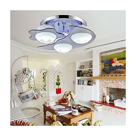 Unterputz 3 Lichter Moderne Mode Vertraglich Weiß Edelstahl Metall Unterputz 3 Lichter Moderne Mode Vertraglich Weiß Edelstahl Metall