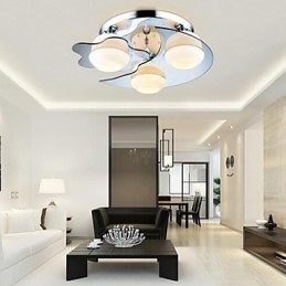 Unterputz 3 Lichter Moderne Mode Vertraglich Weiß Edelstahl Metall