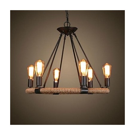 Traditionelle klassische rustikale Lodge Retro Country Vintage Malerei Metall Pendelleuchte Traditionelle klassische rustikale Lodge Retro Country Vintage Malerei Metall Pendelleuchte