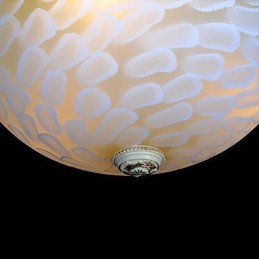 Weiße Unterputzleuchte Muster Glas Harz Gold Carving Europäischen Klassischen