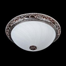 Deckenleuchte Glas Harz Silber Carving Retro Europäischen Klassischen