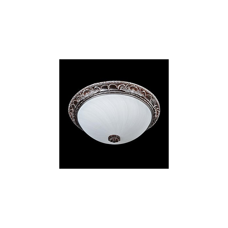 Deckenleuchte Glas Harz Silber Carving Retro Europäischen Klassischen