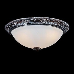Deckenleuchte Glas Harz Silber Carving Retro Europäischen Klassischen