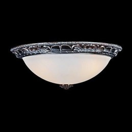 Deckenleuchte Glas Harz Silber Carving Retro Europäischen Klassischen