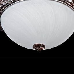 Deckenleuchte Glas Harz Silber Carving Retro Europäischen Klassischen
