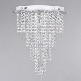 Kristall Deckenleuchte 8 Licht Moderne Metall Galvanisierung