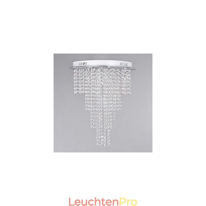 Kristall Deckenleuchte 8 Licht Moderne Metall Galvanisierung