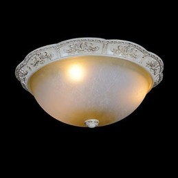 Weiße Unterputzleuchte Gelb Weiß Glas Harz Muster Carving Europäischen Klassischen
