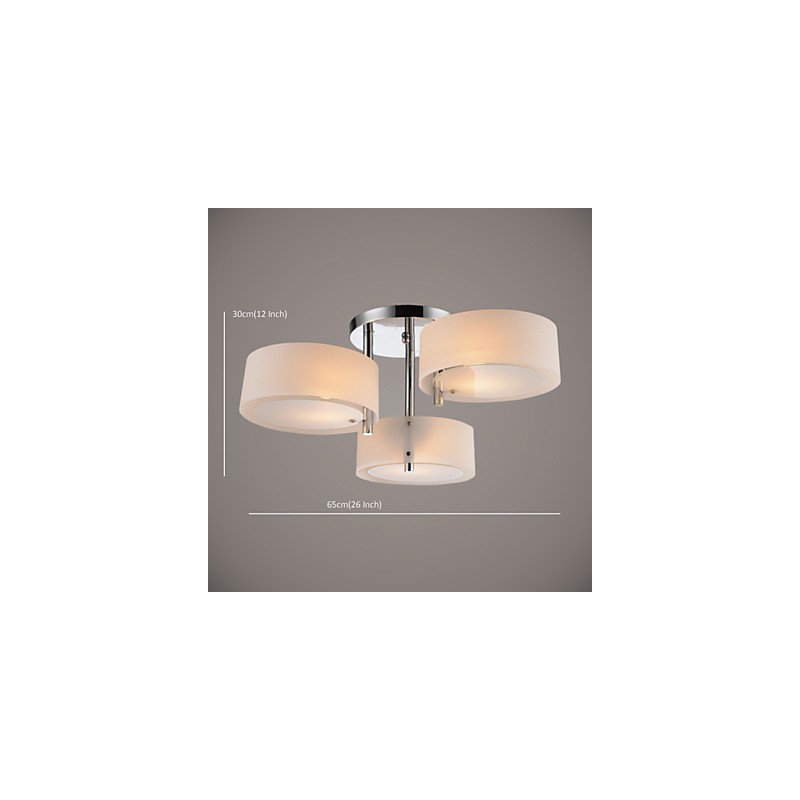 Deckenleuchte Modern Zeitgenössisch 3 Lichter Metall
