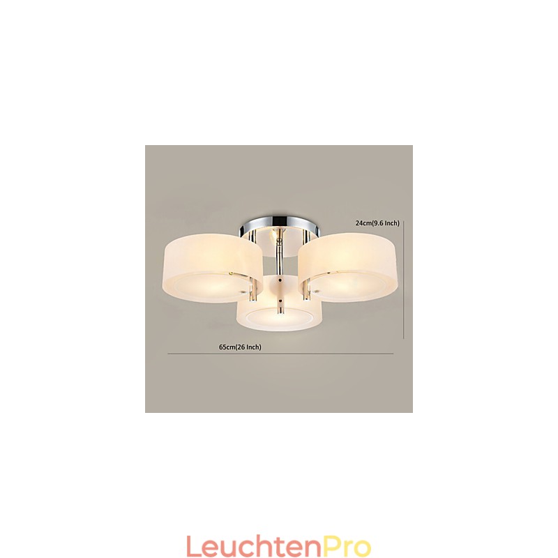 Deckenleuchte Modern Zeitgenössisch 3 Lichter Metall