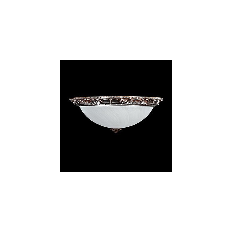 Deckenleuchte Glas Harz Silber Carving Retro Europäischen Klassischen