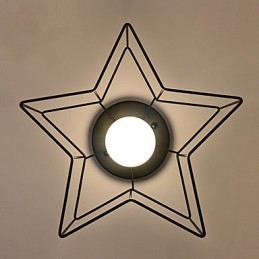 Kurze fünfzackige Sternbeleuchtung personalisierte moderne Deckenleuchte Kind Gehäuse Lampen
