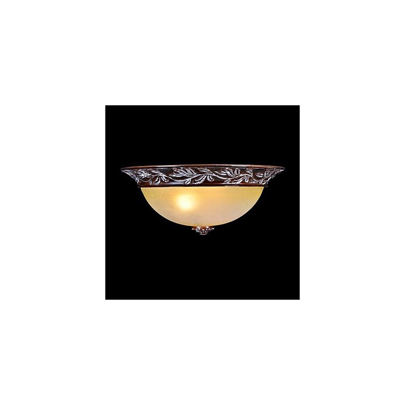 Deckenleuchte Weiß Gelb Glas Harz Silber Carving Europäischen Klassisch