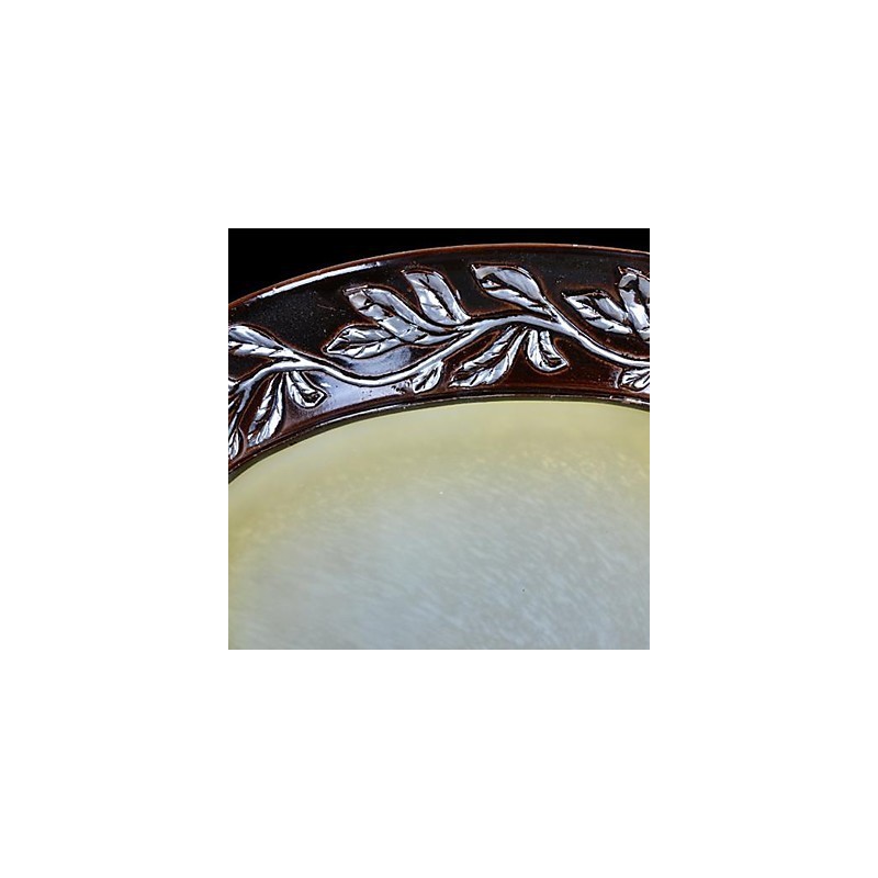 Deckenleuchte Weiß Gelb Glas Harz Silber Carving Europäischen Klassisch