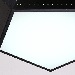 Moderne zeitgenössische Unterputzmontage aus Metall