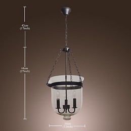 Traditioneller klassischer galvanisierter Kronleuchter im Mini-Stil im Vintage-Stil