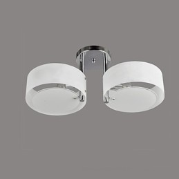Moderne Deckenleuchte mit 2 Lichtern aus Metall