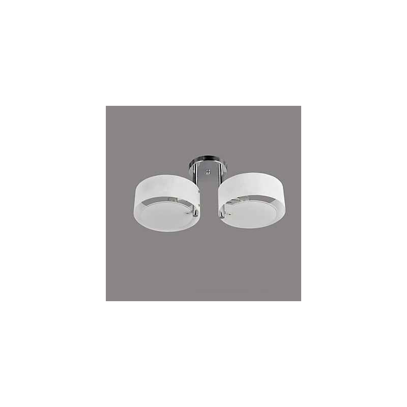 Moderne Deckenleuchte mit 2 Lichtern aus Metall