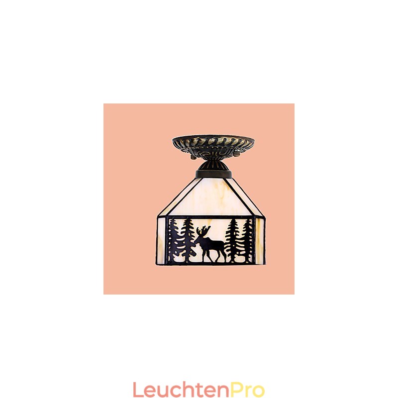 Weihnachten europäischen ländlichen kreative Kunst Buntglas absorbieren Kuppel Lampe Licht
