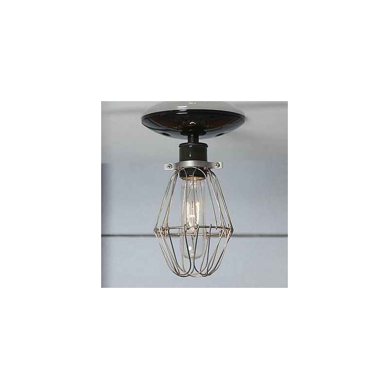 Unterputzleuchte aus Metall mit Country-Malerei