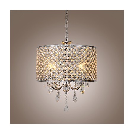 Trommel Kronleuchter Kristall Moderne 4 Lichter Pendelleuchte Trommel Kronleuchter Kristall Moderne 4 Lichter Pendelleuchte
