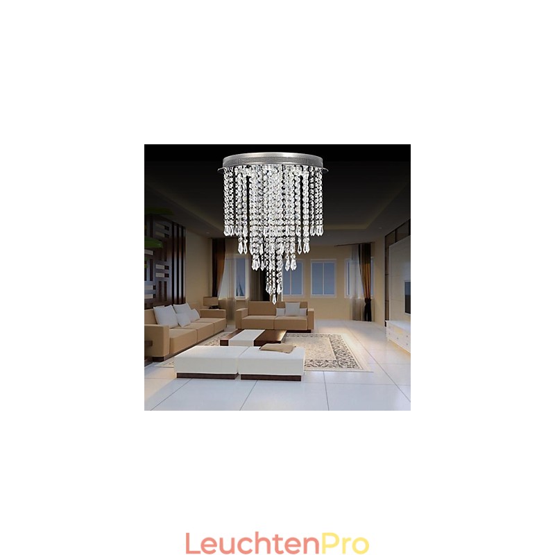 Moderne zeitgenössische Kristall Chrom Kristall Flush Mount Kinder