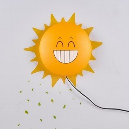 Tapete Wandleuchten Blume Gesicht DIY Spaß Atmosphäre Nachtlicht Kinder Nachttischlampe Dekoration Sonne